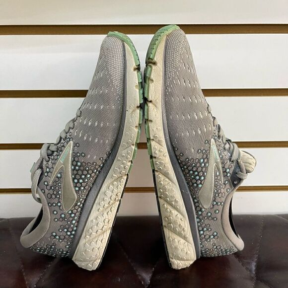 Brooks Womens Glycerin 17 1202831B070 Gray Teal Running Shoes Sneakers Size 9 B - Picture 6 of 8